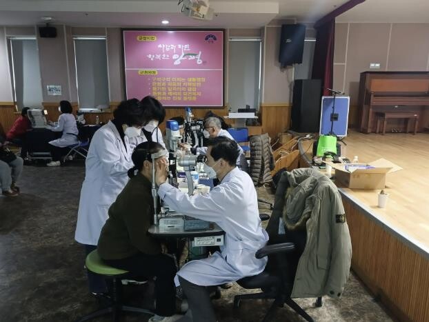 양평군, 양동면 찾아가는 노인 안검진...