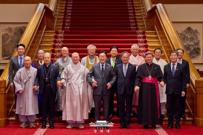 이재명 대통령, 종교지도자 초청 오찬...